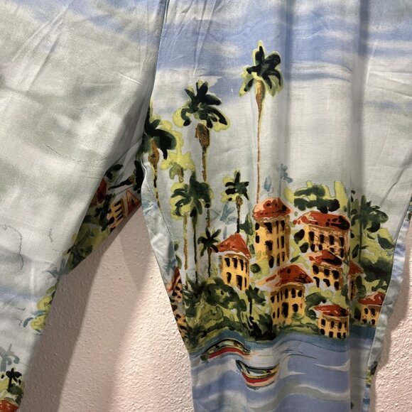 Weekend‎ Clothes Line Hawaiian Shirt L Princess Cruise 2pc Pants XL Beads - Picture 12 of 16